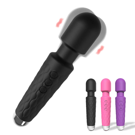Premium Clitoral Stimulation Vibrator: Quiet, Waterproof, and Rechargeable Wand Massager - The Ultimate Women's Personal Toy